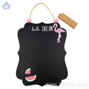 Hanging Wood Chalkboard set